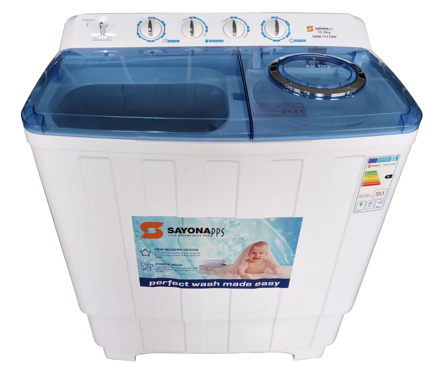 Washing Machine SWM-15TTBW